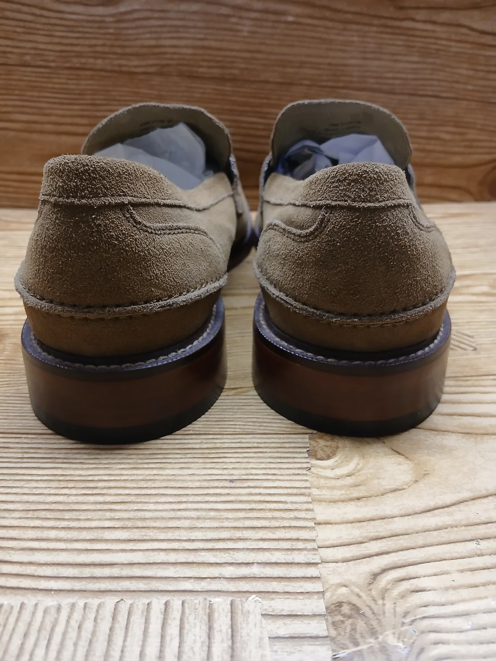 Banana Republic Suede Penny Loafers in Light Brown